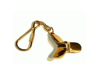 BRELOK DO KLUCZY - ŚRUBA NAPĘDOWA Z MOSIĄDZU